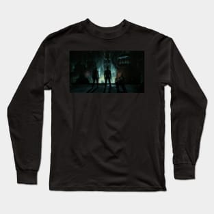 Atlas with Rapture in background (Bioshock Infinite) Long Sleeve T-Shirt